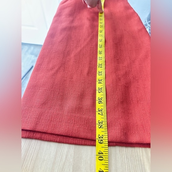 NWT KASPER A.S.L Red-Orange Cutout Neck Short Sleeve Sheath Midi Dress Sz 10 - Picture 8 of 10